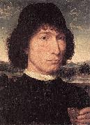 Hans Memling Portrait of a Man with a Roman Coin oil on canvas